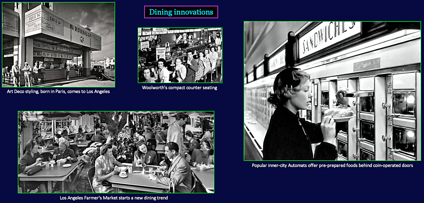 Lunch counters and automats, 1940s